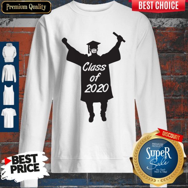 Class Of 2020 Graduation Mask Sweatshirt