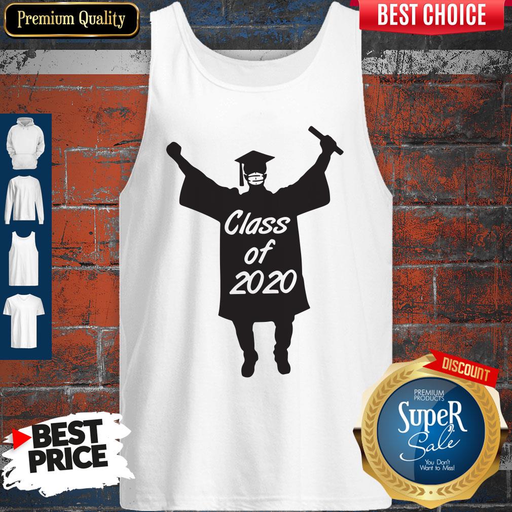 Class Of 2020 Graduation Mask Tank Top