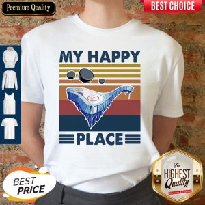 Funny Hockey My Happy Place Vintage Shirt