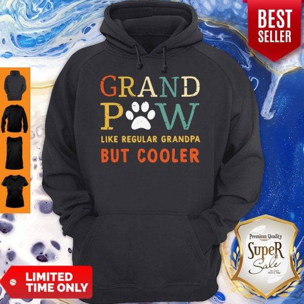 Grand Paw Like A Regular Grandpa But Cooler Dog Love Vintage Hoodie