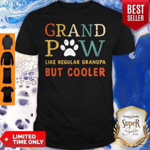 Grand Paw Like A Regular Grandpa But Cooler Dog Love Vintage Shirt