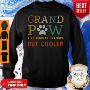 Grand Paw Like A Regular Grandpa But Cooler Dog Love Vintage Sweatshirt