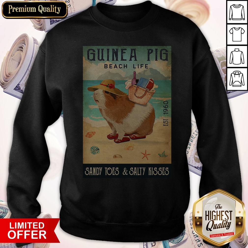 Guinea Pig Beach Life Sandy Toes And Salty Kisses Sweatshirt