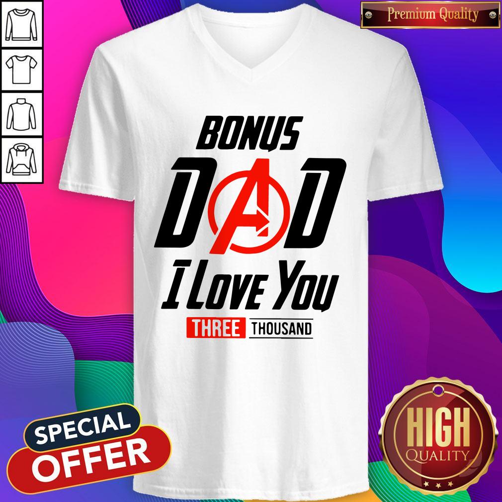 Avengers Bonus Dad I Love You Three Thousand V- neck