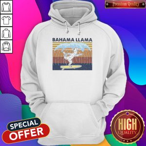 Bahama Llama Dancing Vintage Hoodiea