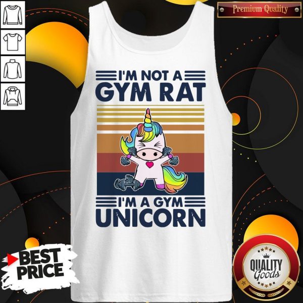 I’m Not A GYM Rat I’m A Gym Unicorn Vintage Tank Top