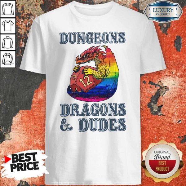 Official LGBT Dungeons Dragons Dudes Shirt