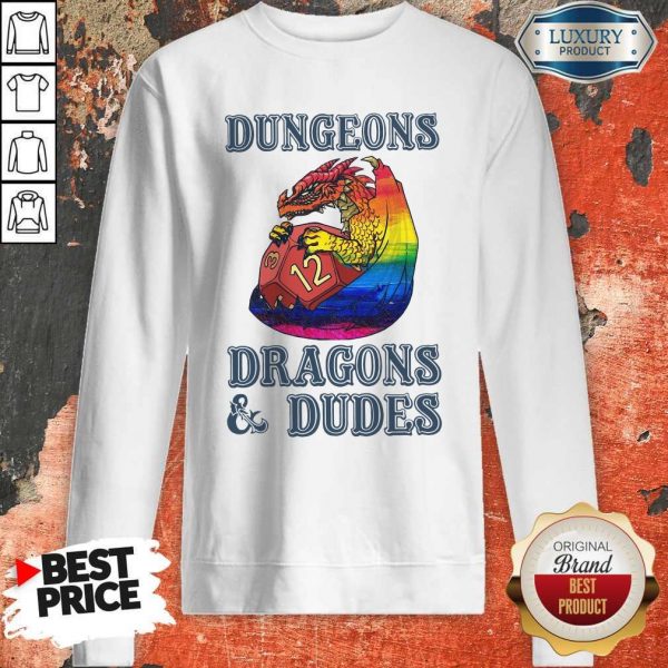 Official LGBT Dungeons Dragons Dudes Sweatshirt