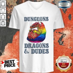Official LGBT Dungeons Dragons Dudes V- neck