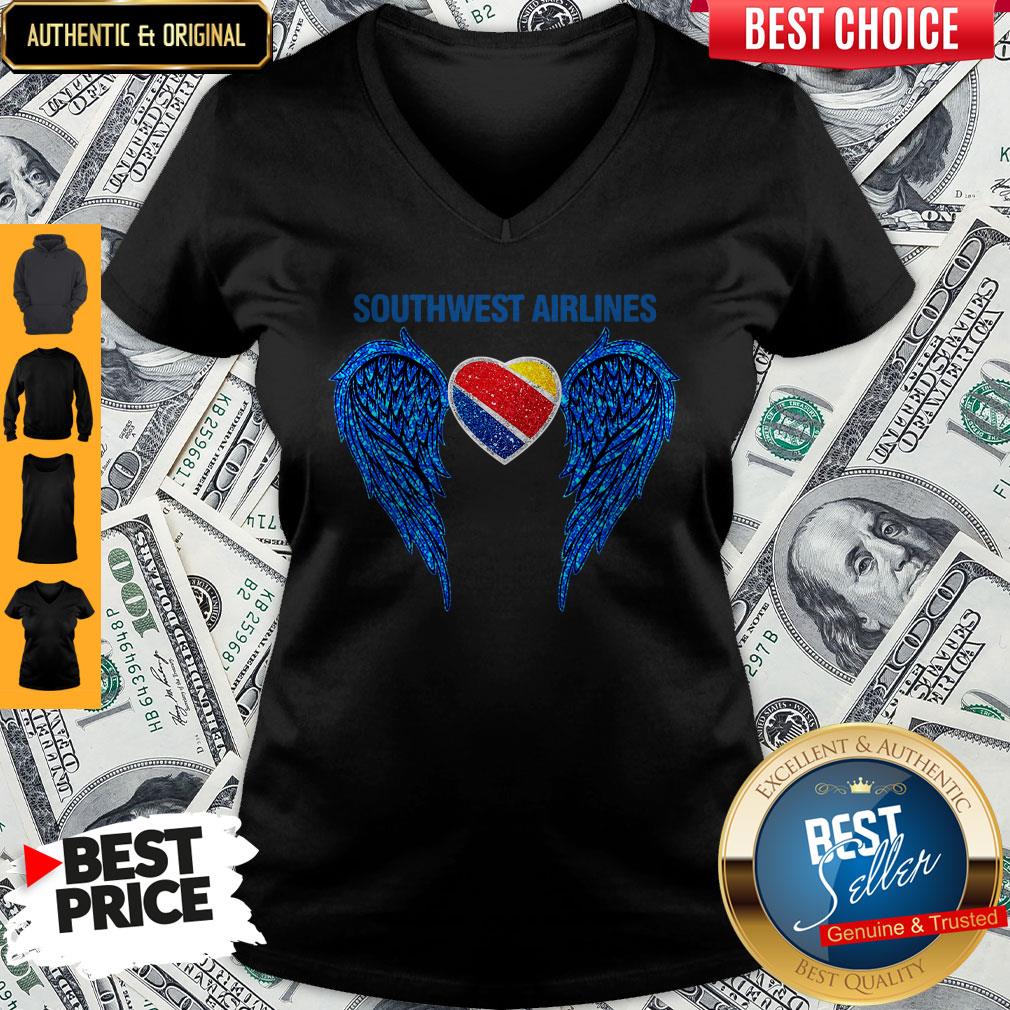 Original Southwest Airlines Wings Angel V-neck