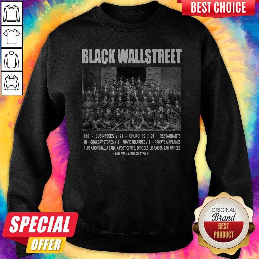 Premium Black Wall Street Sweatshirt 