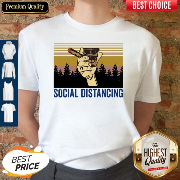 Cigar Social Distancing Vintage Shirt