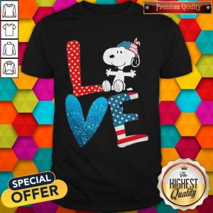 Snoopy Love American 4th Of July Shirt