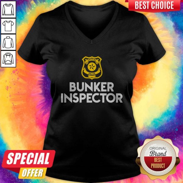Special police bunker inspector V- neck
