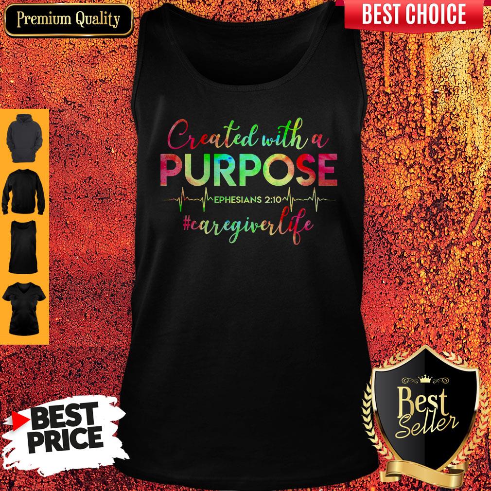Created With A Purpose #Caregiverlife Tank Top
