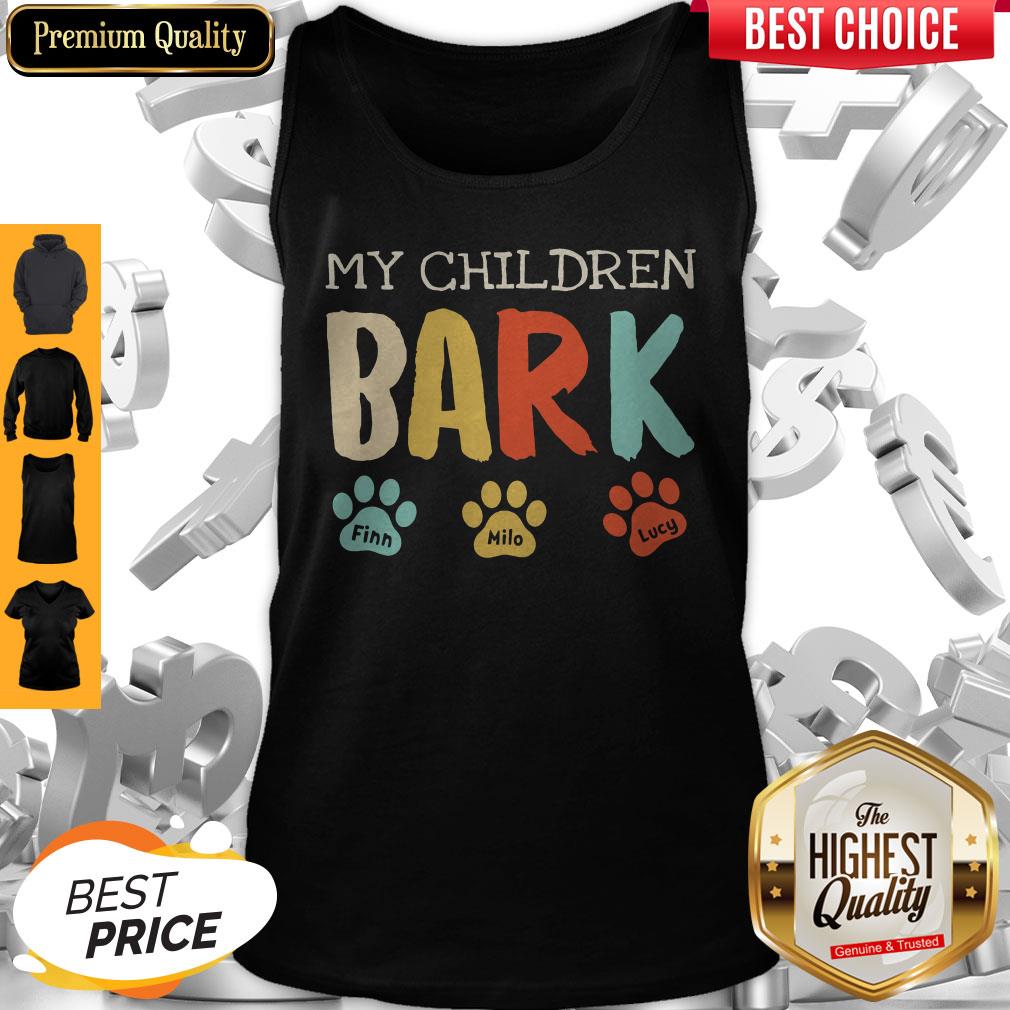 My Children Bark Finn Milo Lucy Tank Top