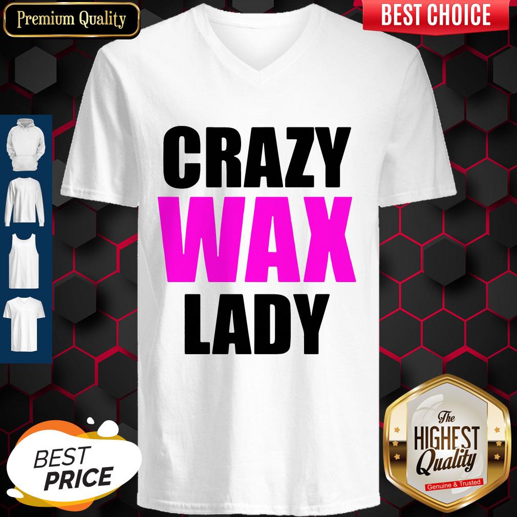 Beautiful Crazy Wax Lady V- neck