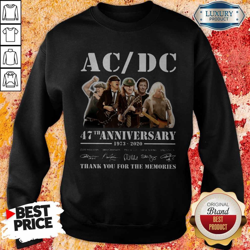 ACDC Band 47th Anniversary 1973-2020 Signatures Sweatshirt