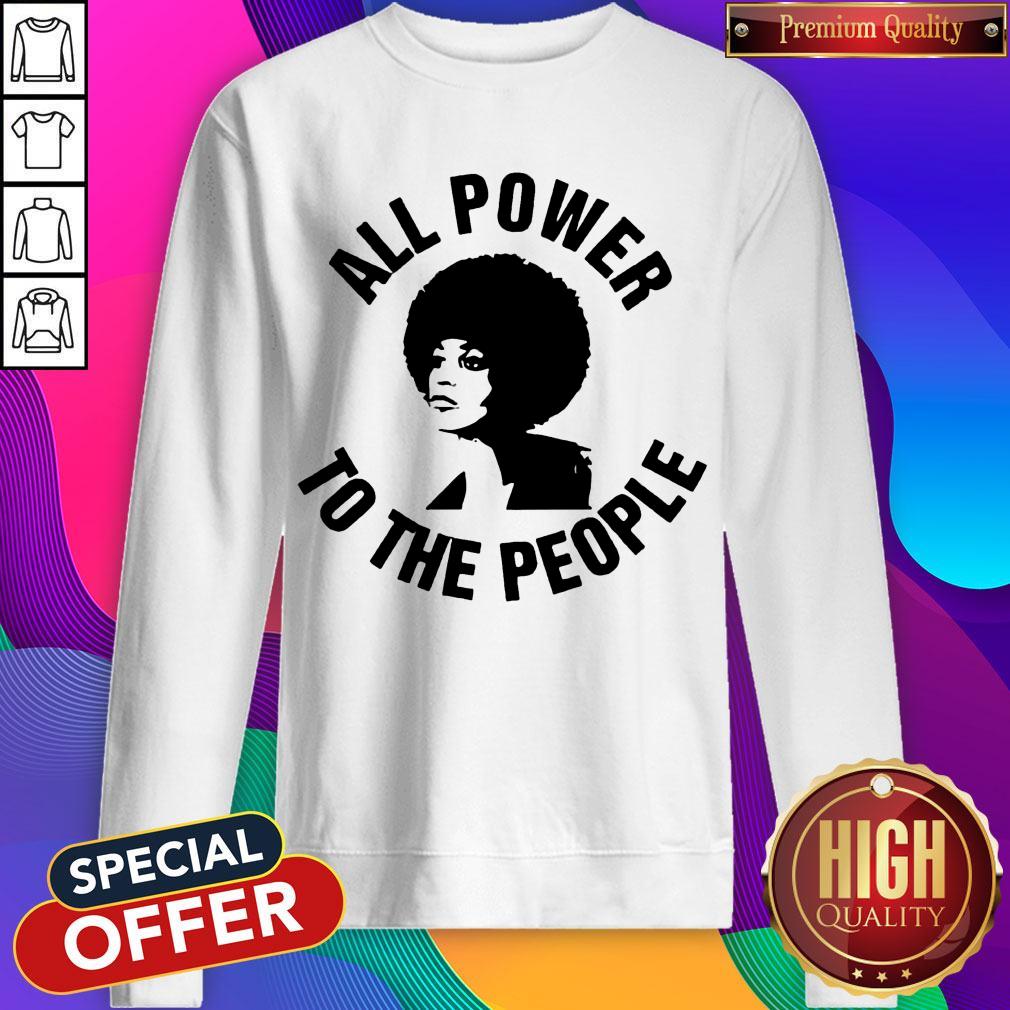 All Power To the People Angela Davis Sweatshirt