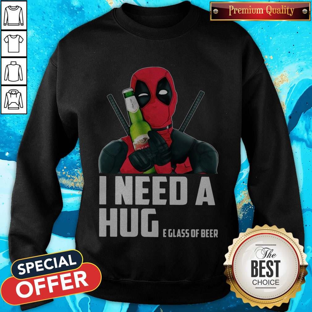 Deadpool I Need A Huge Glass Of Beer Sweatshirt