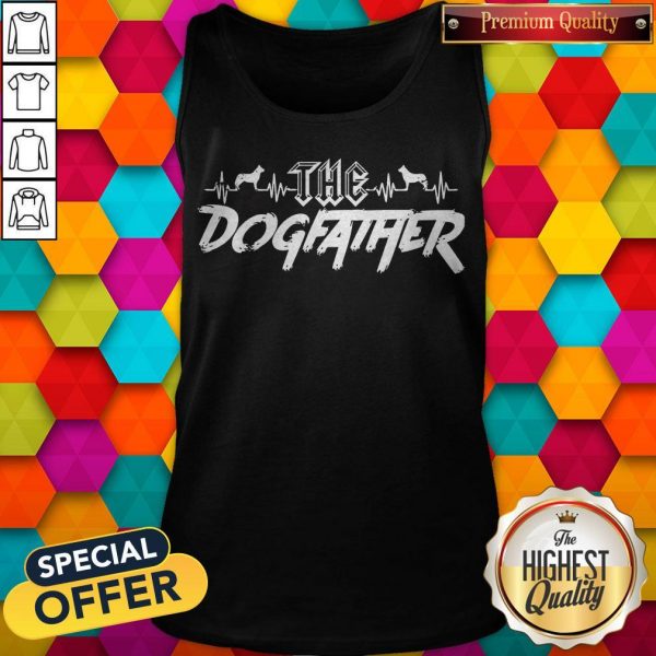 Funny The Dogfather Dog Dad Fathers Day Tank Top