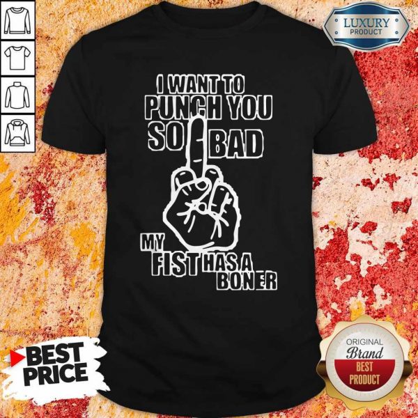 I Want To Punch You So Bad My Fist Has A Boner Shirt