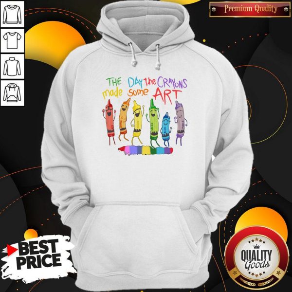 LGBT The Day The Crayons Made Some Art Hoodiea