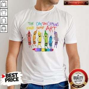 LGBT The Day The Crayons Made Some Art Shirt