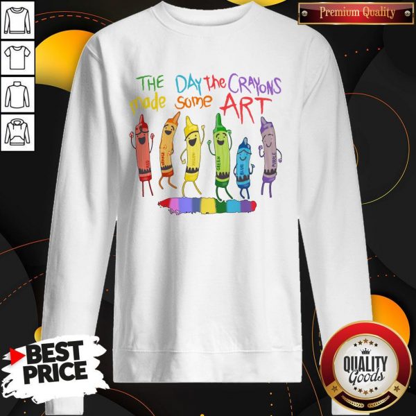 LGBT The Day The Crayons Made Some Art Sweatshirt