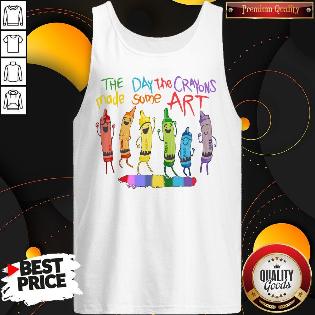 LGBT The Day The Crayons Made Some Art Tank Top