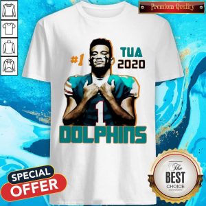 Official 1 Tua Tagovailoa 2020 Miami Dolphins Football Shirt