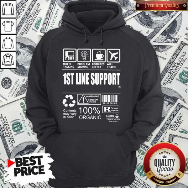 Official 1St Line Support Hoodiea
