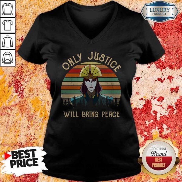 Only Justice Will Bring Peace Vintage V- neck