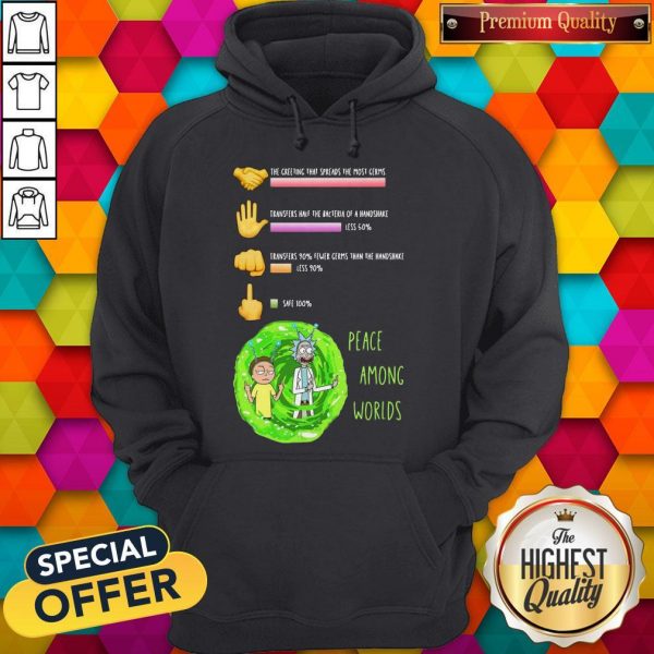 Rick And Morty Peace Among Worlds The Greeting That Spreads The Most Germs Hoodie