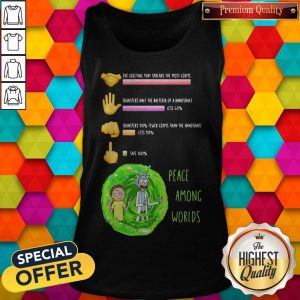 Rick And Morty Peace Among Worlds The Greeting That Spreads The Most Germs Tank Top