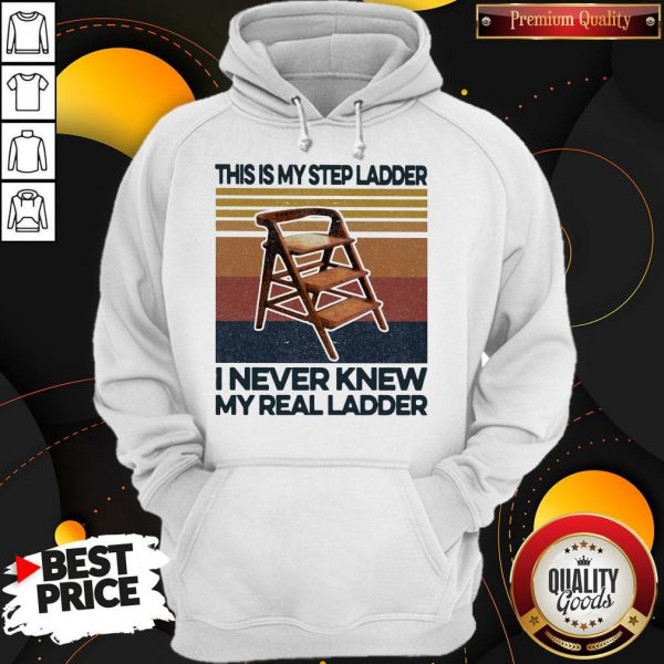 This Is My Step Ladder I Never Knew My Real Ladder Vintage Retro Hoodie