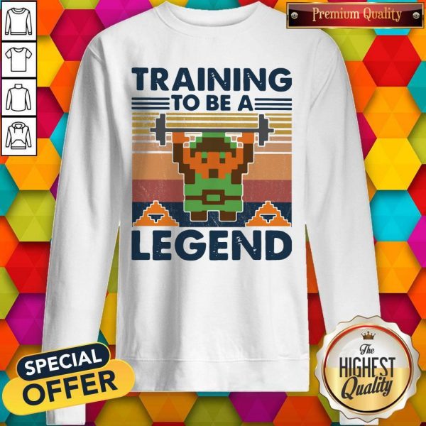 Training To Be A Legend Vintage Sweatshirt