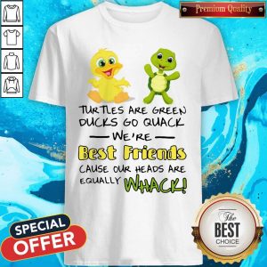 Turtles Are Green Ducks Go Quack We’re Best Friends Shirt