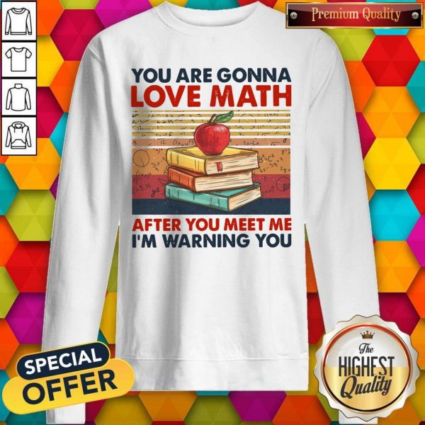 You Are Gonna Love Math After You Meet Me I’m Warning You Vintage Sweatshirt