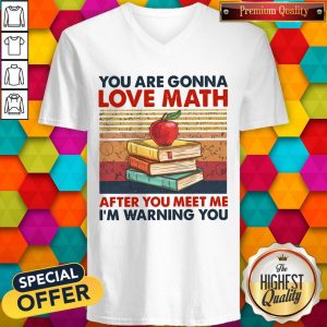You Are Gonna Love Math After You Meet Me I’m Warning You Vintage V- neck