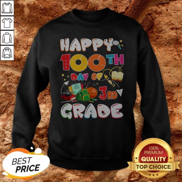 100 Days Of School Teacher Student Cute Grade Elementary Sweatshirt