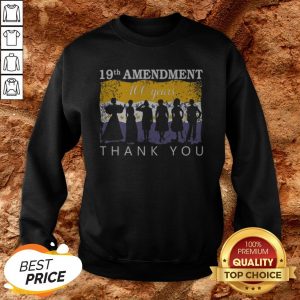 19th Amendment 100 Years Thank You 1920 Victory Flag Sweatshirt