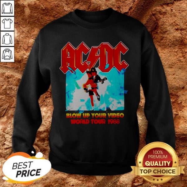 AC DC Blow Up Your Video World Tour 1988 Sweatshirt