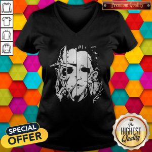 Freddy Jason Michael Thomas Shirt Horror Shirt Halloween V-neck