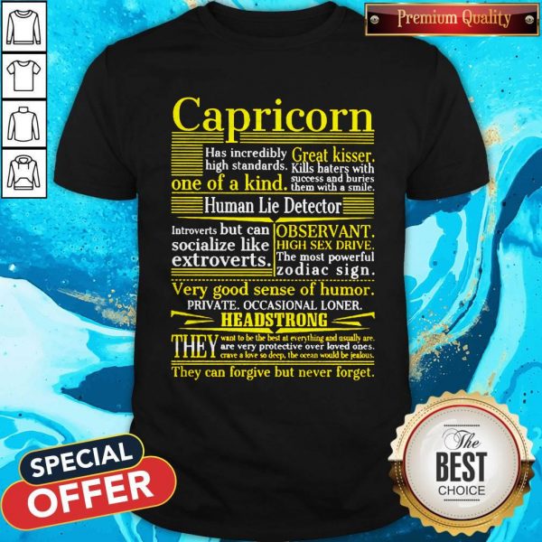 Funny Capricorn Headstrong Shirt