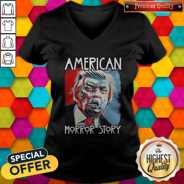 Funny Sarcastic Humor American Horror Story Halloween Zombie Trump 2020 Election Day Short-Sleeve Unisex V-neckFunny Sarcastic Humor American Horror Story Halloween Zombie Trump 2020 Election Day Short-Sleeve Unisex V-neck