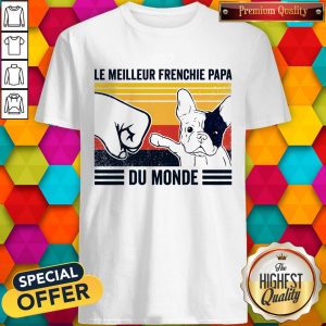 Le Meilleur Frenchie Papa Du Monde Vintage ShirtLe Meilleur Frenchie Papa Du Monde Vintage Shirt