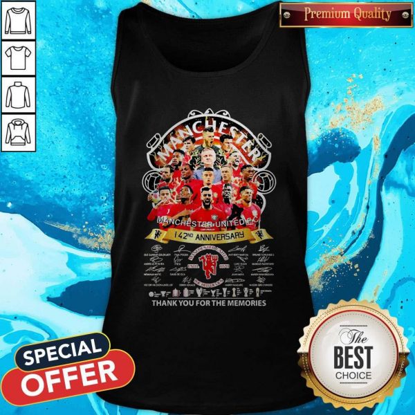 Manchester United FC 142nd Anniversary TManchester United FC 142nd Anniversary Thank You For The Memories Signature Tank Tophank You For The Memories Signature Tank Top
