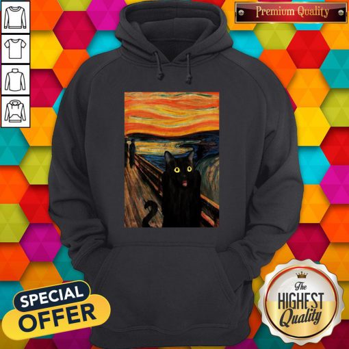 Nice Cat Expressionism Painting HoodieNice Cat Expressionism Painting Hoodie