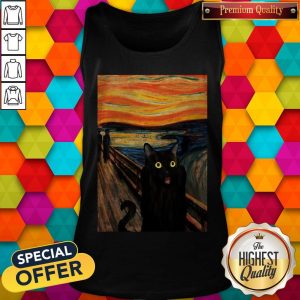 Nice Cat Expressionism Painting Tank TopNice Cat Expressionism Painting Tank Top